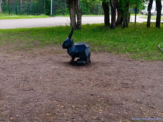 Стальной заяц, Парк Пушкина, Челябинск