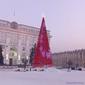 Новогодняя ёлка на площади Ленина